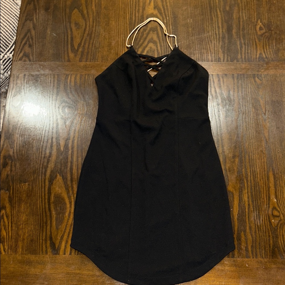 Chic Black Backless Dress